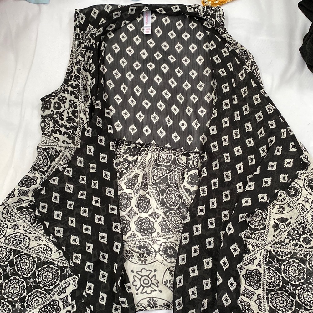 Black and white cardigan